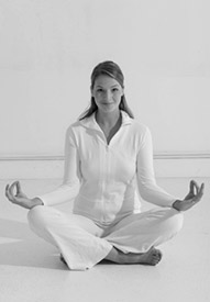 Woman practicing yoga